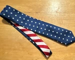 Wembley Men's American Flag Stars & Stripes 100% Polyester Woven Tie. Fixed Price $8.95.