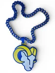 Los Angeles Rams Hype Chain Cuban Style Bold Nfl Fan Jewelry. Fixed Price $21.99.