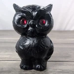 Vtg Black Owl Red Eyes West Virginia Coal Figuring Statue Ky Koal Kraft 3.25". Fixed Price $11.16.