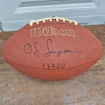 Leather Oj Simpson*printed AUTO*F1420 Wilson Football 1970'S Made Usa Clean. Fixed Price $44.86.