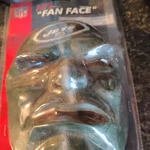 Franklin Sports Nfl Fan Face Mask Green Rubber One Size Elastic Straps. Fixed Price $7.50.