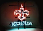 New Orleans Saints Michelob Ultra Neon Sign 32"X24" Lamp Light Bar Party Wall Ux. Fixed Price $339.99.