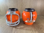 2EA Cleveland Browns Helmet Shaped Fan Mugs Nfl. Fixed Price $28.00.