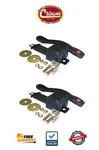 New Crown BELT2B Set Of Black Front Point Seat Belts For 76-81 Jeep CJ5/CJ7. Fixed Price $132.77.