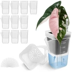 Best 12 Pack 2.5" Small Self Watering Pots For Indoor Plants, Mini Clear Plastic. Fixed Price $35.18.