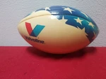 Patriotic Red White Blue Wilson Valvoline Inflated Football Regulation Size. Fixed Price $20.00.