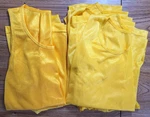 Lot 6 Youth Gold Mesh Scrimmage Vests Training Soccer Softball. Fixed Price $12.99.
