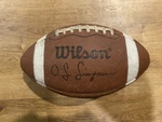 Vintage Wilson O.j. Simpson Football - F1391 Double Lined Top Grain Cowhide. Fixed Price $28.95.