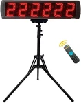 Portable 5'' Led Race Clock With Tripod & Remote Control For Running Events. Fixed Price $248.99.