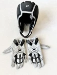 Adidas Football Gloves + Champro Soft Shell Helmet 7V7 Training Gear. Fixed Price $17.49.