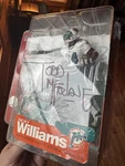 Todd Mcfarland Autographed Nfl Toys Figure Ricky Williams Miami Dolphins. Fixed Price $250.00.