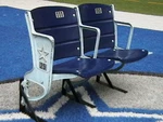 Texas Stadium Seats - Dallas Set Of 2 Riser Mount, Star Logo. Fixed Price $542.00.