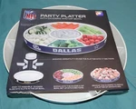 New Nfl Carolina Panthers Party Platter Fremont Die Football Dividers & Dip Bowl. Fixed Price $11.96.