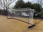 Soccer Goal 12'X6' Portable Net For Backyard W/frame & Bag Black. Fixed Price $77.67.
