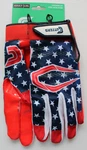 Cutters Game Day Receiver Football Gloves Men's L/xl Flag Red/white/blue. Fixed Price $13.45.