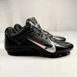 Nike Alpha Pro Football Shoes Mens 15 Black Metal Stud 579545-002. Fixed Price $49.99.