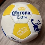 Corona Extra Promotional Soccer Ball Regent Sports White Yellow Blue Size 5. Fixed Price $24.99.