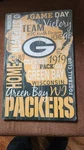 Green Bay Packers Nfl 17" X 11" Wood Decorative Indoor Slogan Sign Wincraft. Fixed Price $28.99.