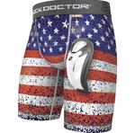 Shock Doctor Adult Core Compression Shorts / W Bio-flex Cup Colored Flag Large. Fixed Price $14.98.