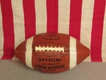 Vintage Prep School Leather Official Football W/ Laces 3E1016 Model Display. Fixed Price $83.60.