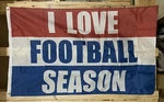Love Football Season Flag Free Ship Fall Man Cave Beer Tailgate Usa Sign 3X5. Fixed Price $22.95.