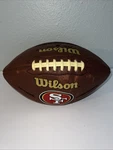 Wilson San Francisco 49ER Nfl Football Brown Official Team Logo Collectible. Fixed Price $35.00.