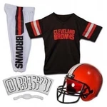 Franklin Sports Cleveland Browns Deluxe Football Uniform Set Youth Large XLL9007. Fixed Price $59.14.