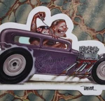 Keith Weesner Decal Vtg 1932 Ford Tudor Sedan Hot Rod Chop Top Window Tool Box. Fixed Price $9.99.