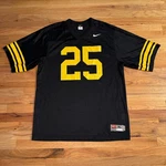 Iowa Hawkeyes Football Jersey Nike Team Men's Xl Black #25 Throwback Game Mesh. Fixed Price $39.95.