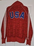 Adidas Usa Athletics Jacket Hurdle Pattern Size Medium Immaculate Condition Rare. Fixed Price $67.22.