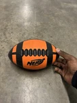 Vintage 2005 Nerf Classic Weather Blitz Orange & Black Foam Toy Football. Fixed Price $70.00.
