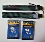 Two (2) Kansas Jayhawks, 42" Arch Folding Umbrellas & Ponchos. Fixed Price $19.99.