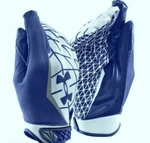 Under Armour Warp Speed Royal Blue White Skill Football Gloves New Mens Sz. Fixed Price $36.47.