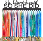 Goutoports Medal Holder Display Hanger - She Believed Could Did Person. Fixed Price $34.79.