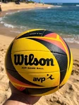 Wilson Avp Optx Official Beach Volleyball Game Black Yellow Pro Match. Fixed Price $24.83.
