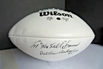 Vintage "too Tall" Jones *video* Autographed Wilson Official Nfl Football. Fixed Price $125.00.