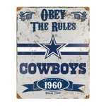 Party Animal Nfl Embossed Metal Vintage Dallas Cowboys Sign. Fixed Price $39.09.