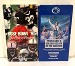 Vhs Lot Penn State Football: Golden Decade Of The Eighties & Rose Bowl '95 Jopa. Fixed Price $6.95.