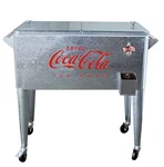 Leigh Country Coca-cola 80-QT Galvanized Rolling Cooler, Ice Cold Retro Des.... Fixed Price $337.72.