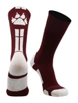 Madsportsstuff Wild Paws Crew Socks (maroon/white, Medium,. Fixed Price $24.18.