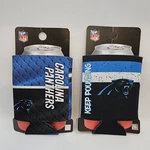 Nfl Carolina Panthers Team Colors Can Kooler Collapsible Sleeve Koozie Set Of 2.. Fixed Price $14.95.