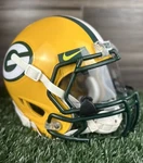 Green Bay Packers Nfl Full Size Custom Football Helmet Rawlings. Fixed Price $191.20.
