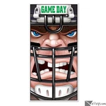 Beistle Fun Game Day Football Player Decoration 30" X 5' Plastic Door Cover. Fixed Price $11.79.