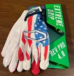 Cutters Rev Pro 4.0 Football Gloves Limited Edition Usa CG10020 Adult Sz Xl- New. Fixed Price $32.99.
