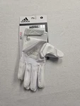 New Adidas Adifast 3.0 Adult Receiver Gloves Griptack White Large Nwt. Fixed Price $26.99.