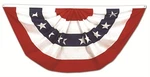 Pack Usa Pleated Fan 3X6 Feet American Bunting Flags Half Banner. Fixed Price $38.88.