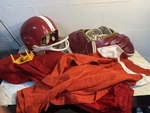 Vintage Rawlings Youth Football Uniform Helmet Shoulder Pads Jersey Pants Tee. Fixed Price $47.56.