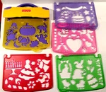 Fisher Price Tracing Set, 5 Plastic Stencils With Handle & Marker/pencil Tray. Fixed Price $11.99.