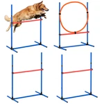 Vevor Dog Agility Kit Obstacle Training Equipment 4 Pcs Set Hurdles Jump Ring. Fixed Price $41.99.