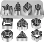 Mini Cookie Cutters Set With Box, 30PCS Small Stainless Steel Flower Square Hea. Fixed Price $11.58.